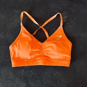 GYMSHARK Orange sports bra Size S!